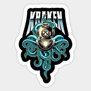 kraken helm Sticker